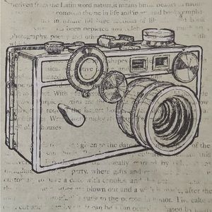 Camera Decor Wall Hanging Vintage-style Sign Picture